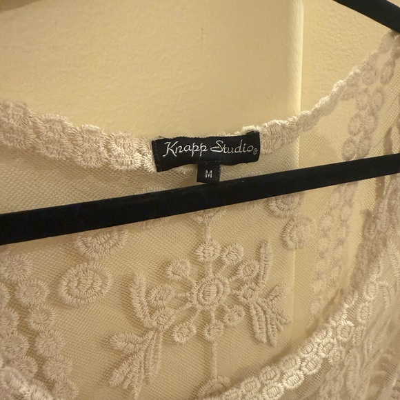 Free People Cream Lace Blouse - Picture 2 of 3